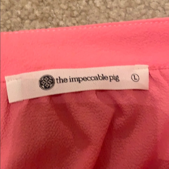 Impeccable Pig Pink off the shoulder shirt - Picture 2 of 5